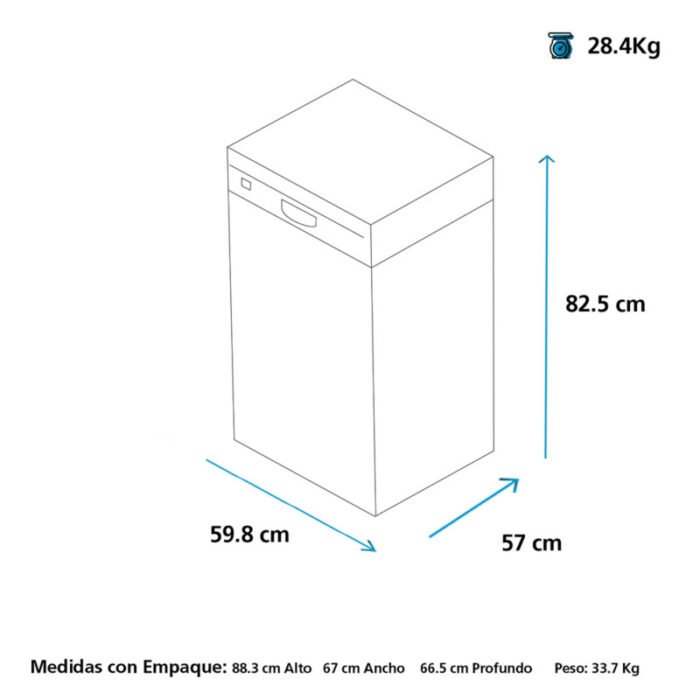 Lavavajillas GE Appliances GBF412SSMSSX | 12 Servicios - Imagen 4