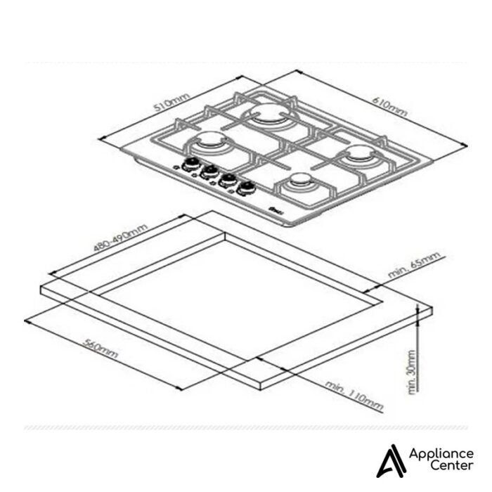 Cubierta de Inducción 60 cm Airon PFS640X - Imagen 4