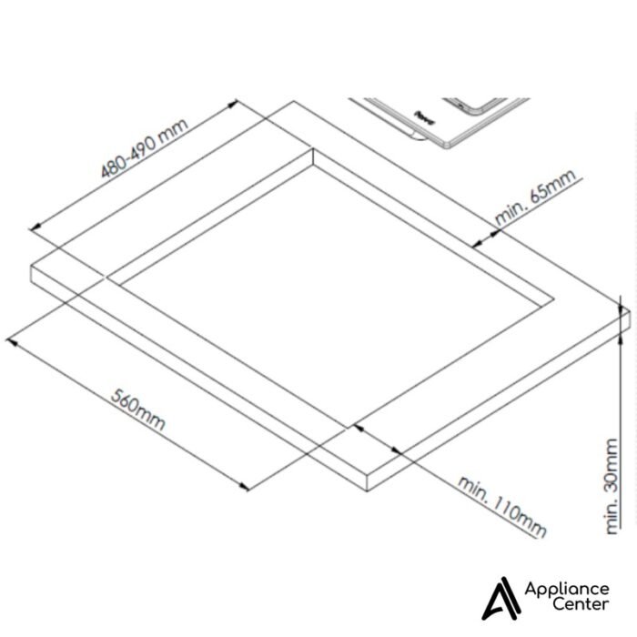 Cubierta a Gas 75 cm Airon PFS750X - Imagen 3
