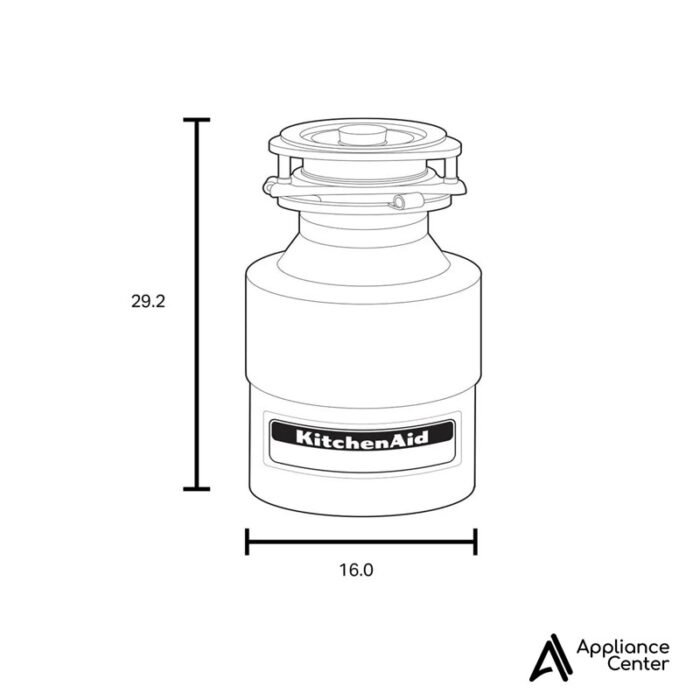 Triturador de Desperdicios 1/2 HP KitchenAid KGIC300H - Imagen 5
