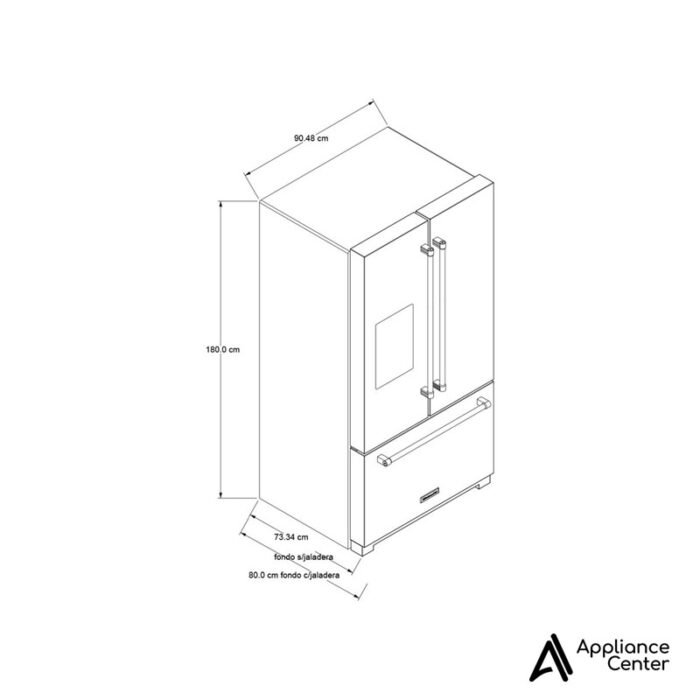 Refrigerador French Door 676L KitchenAid KRFC704FPS - Imagen 6