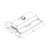Campana Whirlpool telescópica retractil 90cms Acero inoxidable | WHT9030S - Imagen 5