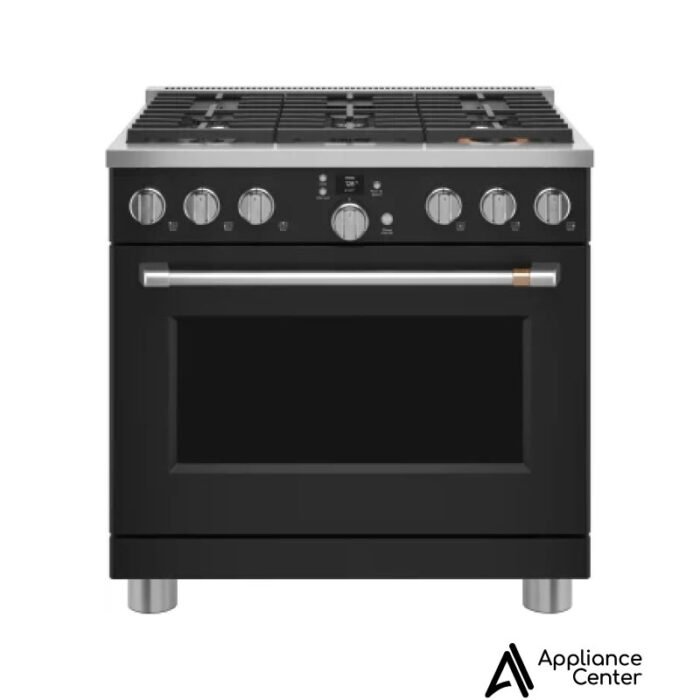 Estufa Dual Fuel Café C2Y366P3TD1 de 36 Pulgadas con 6 Quemadores y Convección Verdadera