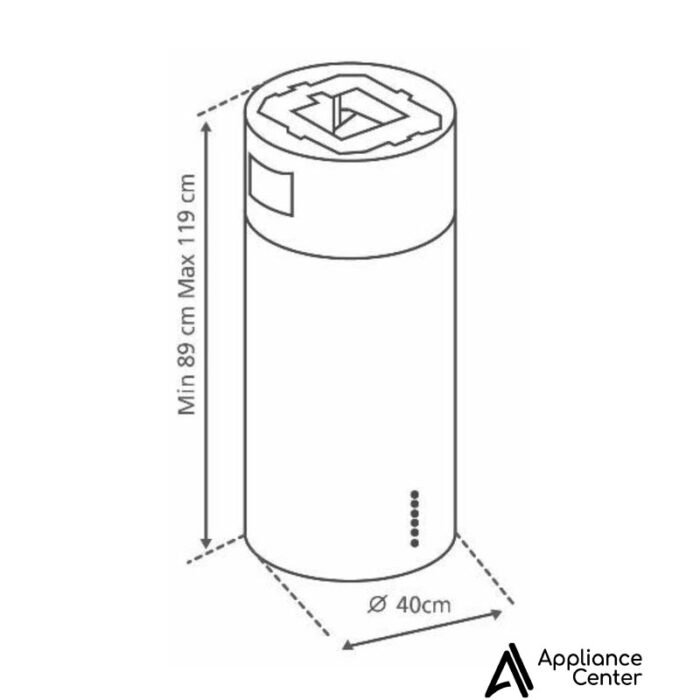 Campana de Isla GE CGCI400I0 | 60cm | Inoxidable - Imagen 4