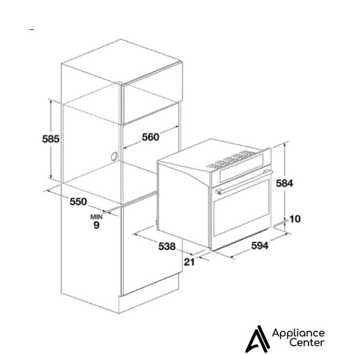 Horno Empotrable Fulgor Milano FCLPO6215PTEMBK – 60 cm - Imagen 4