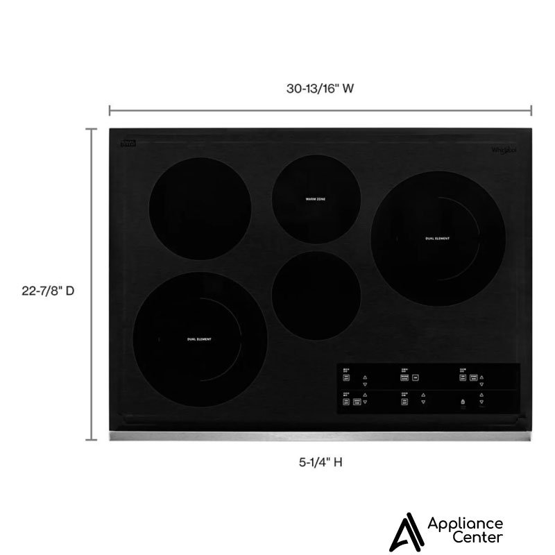 Placa de Cocción Eléctrica Whirlpool WCE97US0KS 30 Pulgadas - Imagen 5