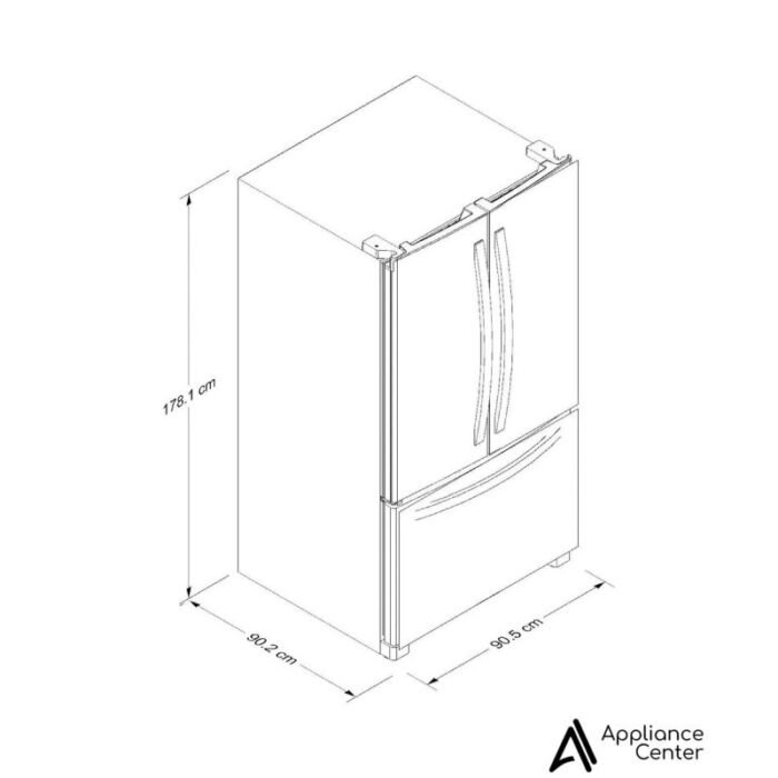 Nevera Whirlpool 708 L Tipo Europeo WRFF3236RZ - Imagen 2