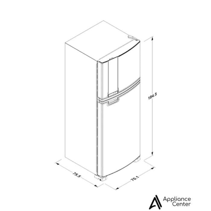 Nevera Top Mount 461 L Xpert Flow WRM56CKTWW - Imagen 2