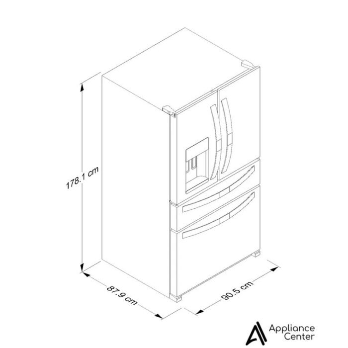Refrigerador French Door Whirlpool WRMF3636RV - Imagen 2