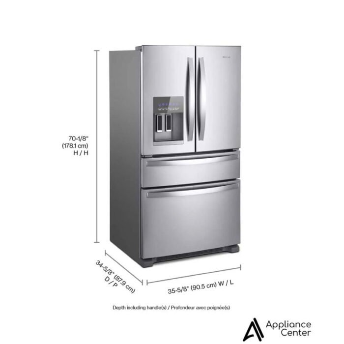 Refrigerador Bottom Mount Whirlpool WRMF3636RZ - Imagen 3