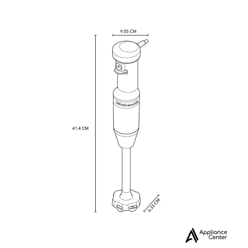 Licuadora de Inmersión KitchenAid Velocidad Variable Rojo Imperio KHBV53ER - Imagen 3