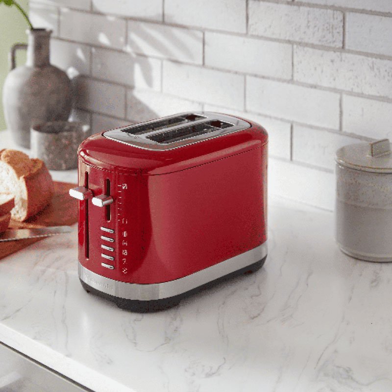 Tostadora KitchenAid 2 Rebanadas Rojo Imperio KMT2109ER - Imagen 2