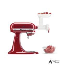 Combo Batidora KitchenAid Artisan con Molino de Carne Rojo KSM150FGER