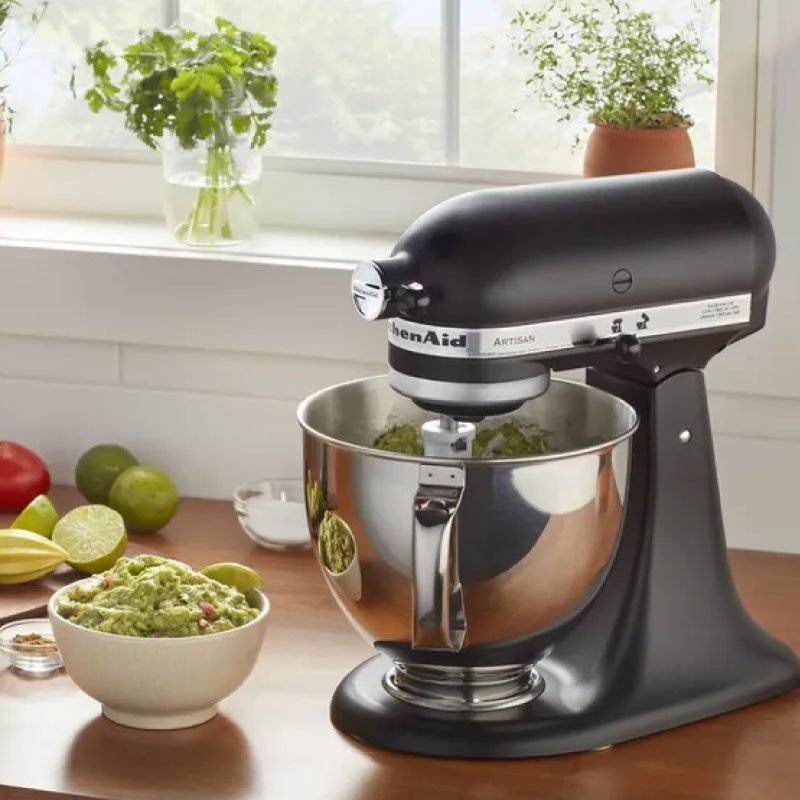 Batidora de Pedestal KitchenAid Artisan 4.7L Negro Mate KSM150PSBM - Imagen 3