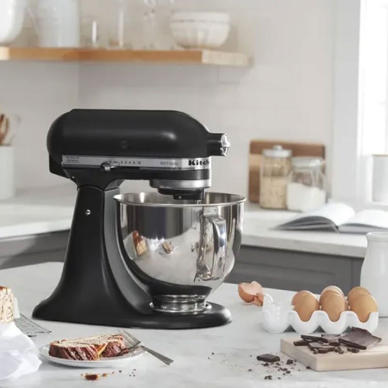 Batidora de Pedestal KitchenAid Artisan 4.7L Negro Mate KSM150PSBM - Imagen 4