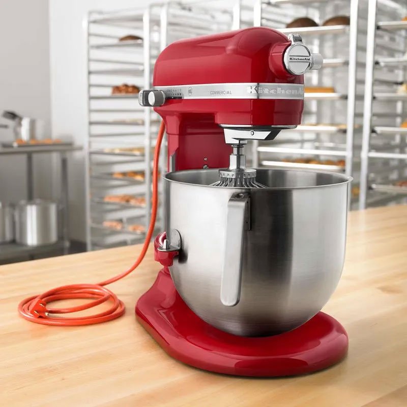 Batidora Comercial KitchenAid 7.6L (8 Quart) Roja KSM8990ER (Certificada NSF) - Imagen 3