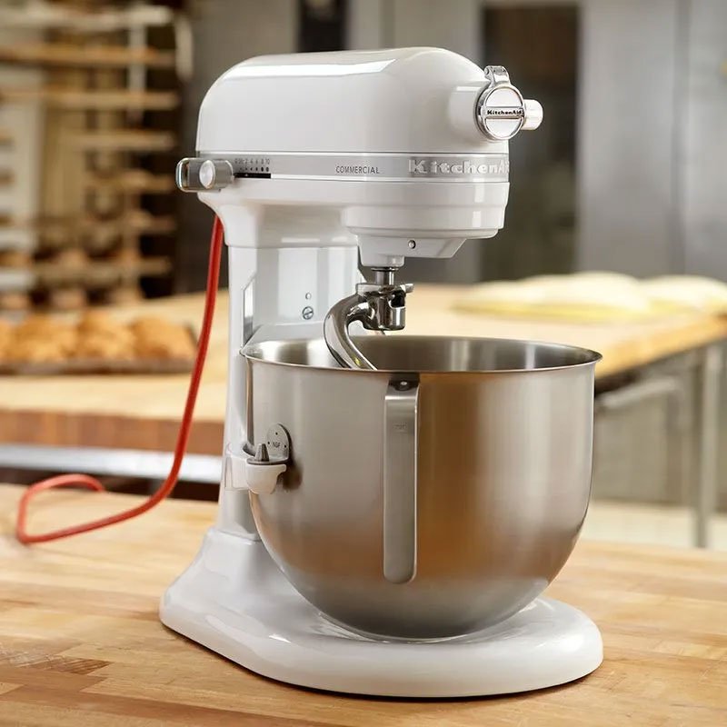 Batidora Comercial KitchenAid 7.6L (8 Quart) Blanco KSM8990WH (Certificada NSF) - Imagen 2