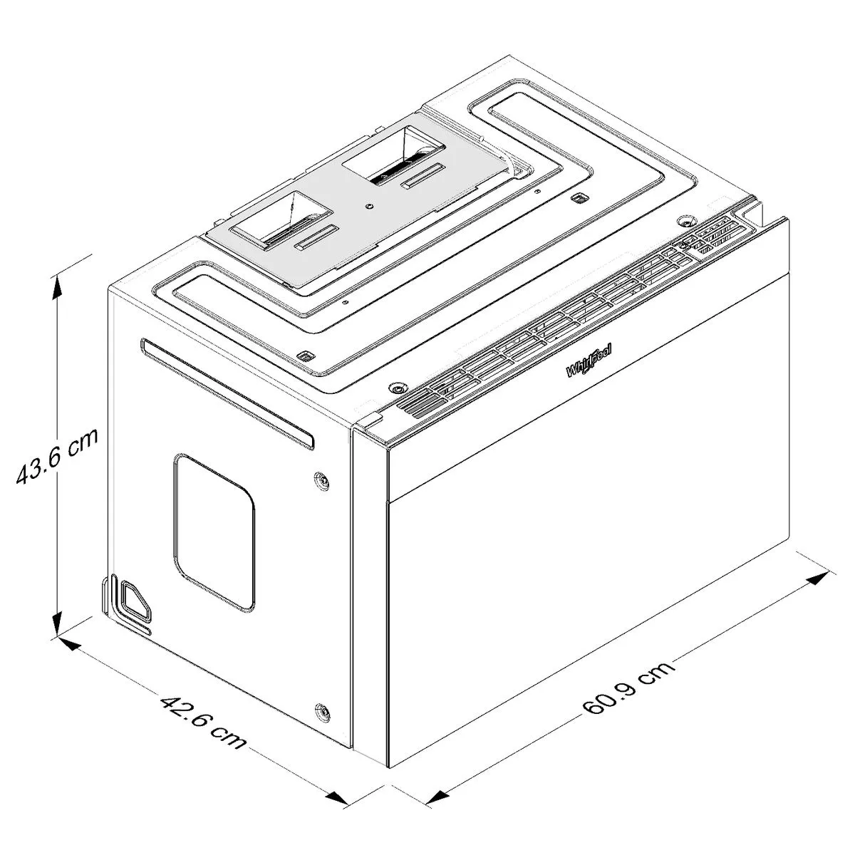 Microcampana 24” Acero Inoxidable Whirlpool - WMMS5024SS - Imagen 6