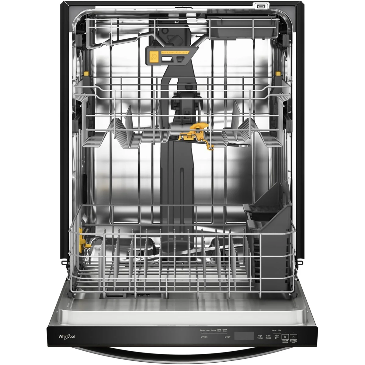 Lavavajillas Whirlpool de acero inoxidable negro resistente a huellas dactilares (39 dBA) - WDTS8024SV - Imagen 2