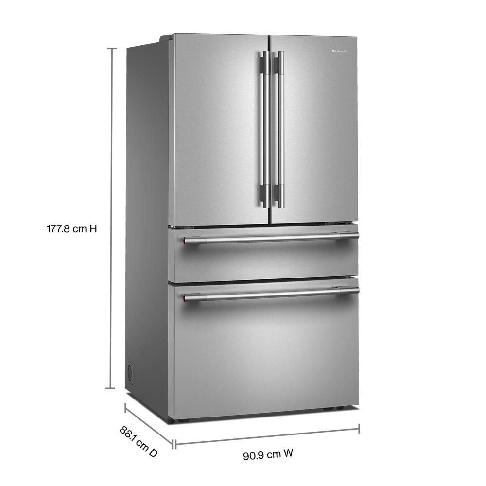 Refrigerador independiente de 36 pulgadas con puerta francesa Kitchenaid - KRMF436SPS - Imagen 3