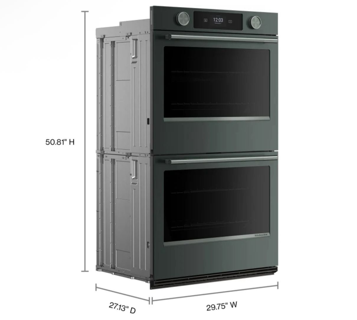 Horno eléctrico doble de pared KitchenAid de 30 pulgadas con freidora de aire y limpieza a vapor Kitchenaid - KOED730SJP - Imagen 4