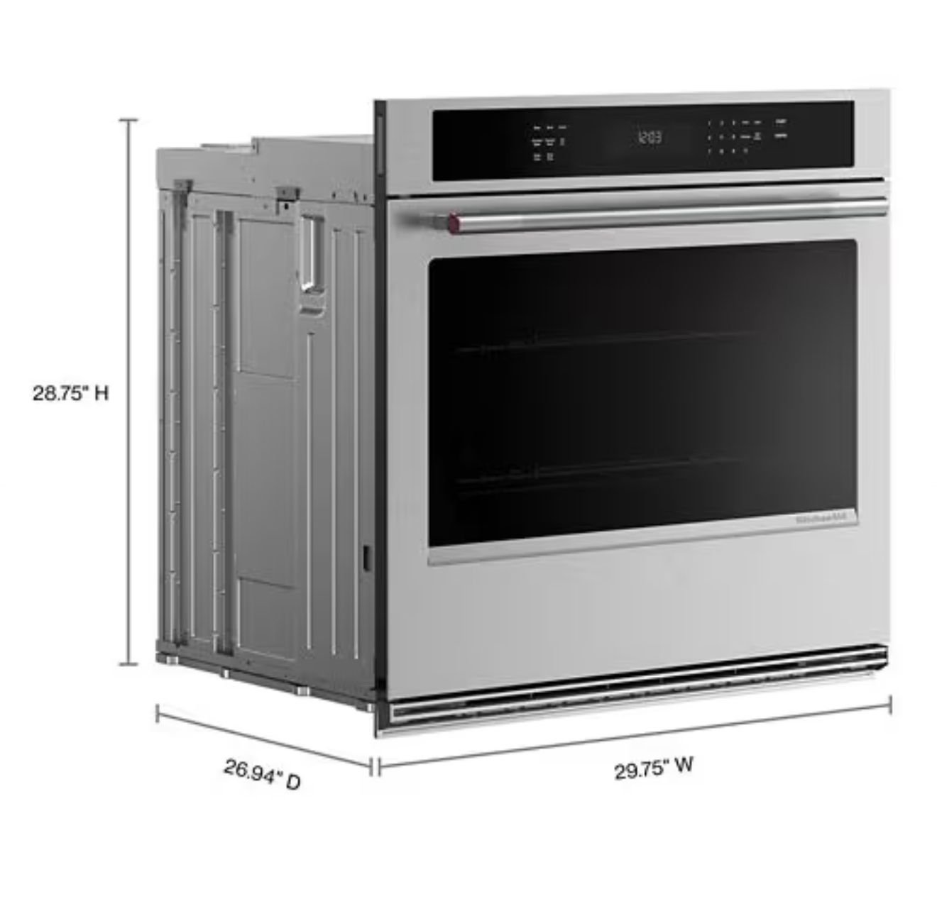 Horno eléctrico de pared 30 pulgadas con modo de freír con aire Kitchenaid - KOES530SPS - Imagen 3