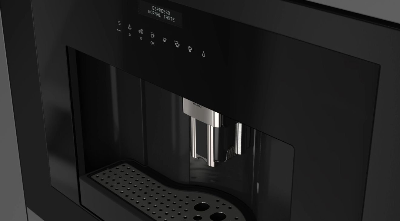 Máquina de café empotrable automática 75cm Fulgor Milano - F7MTK30BCMB + F7BC24B1 - Imagen 3