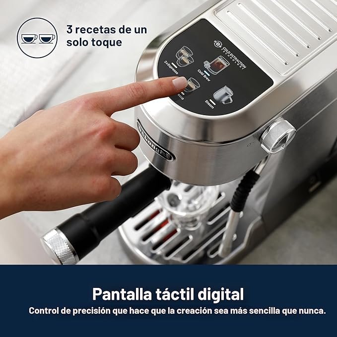 Cafetera Dedica Duo Pantalla Digital y Cold Brew Delonghi - EC890M - Imagen 3