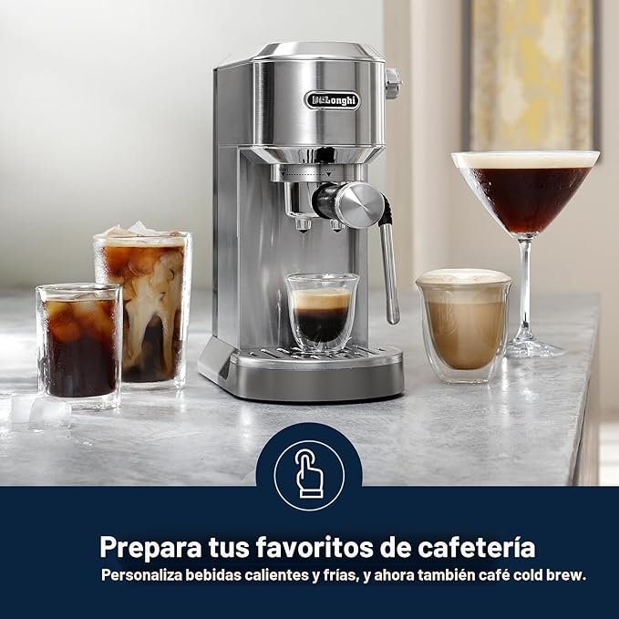 Cafetera Dedica Duo Pantalla Digital y Cold Brew Delonghi - EC890M - Imagen 4