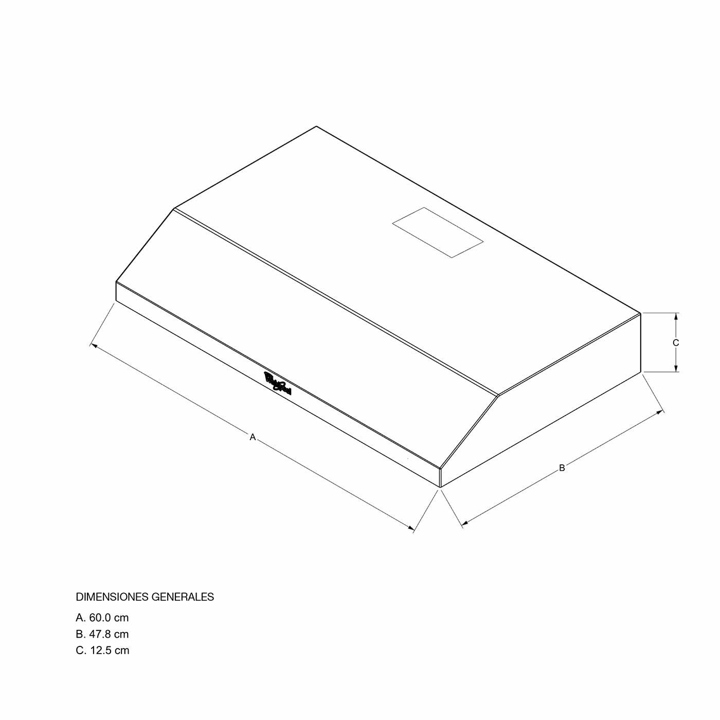 Campana Extractora Mueble 60cm Whirlpool - WH6010S - Imagen 4
