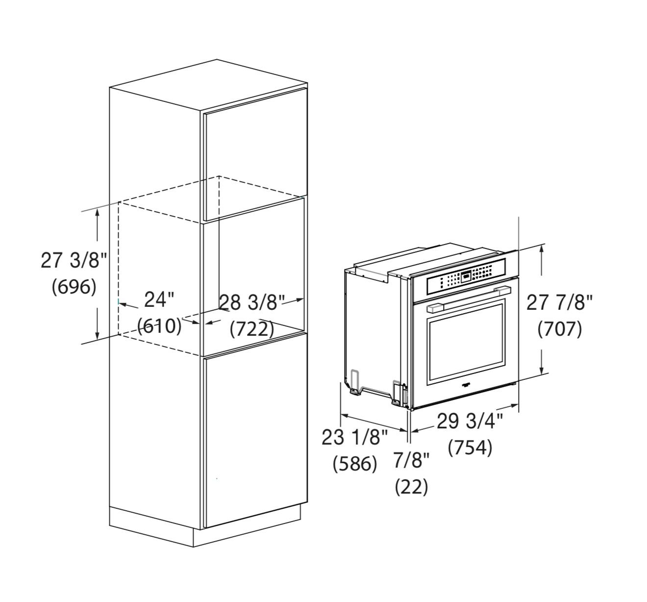 Horno autolimpiante 75cm Fulgor Milano - F7MSP30MB1 - Imagen 3