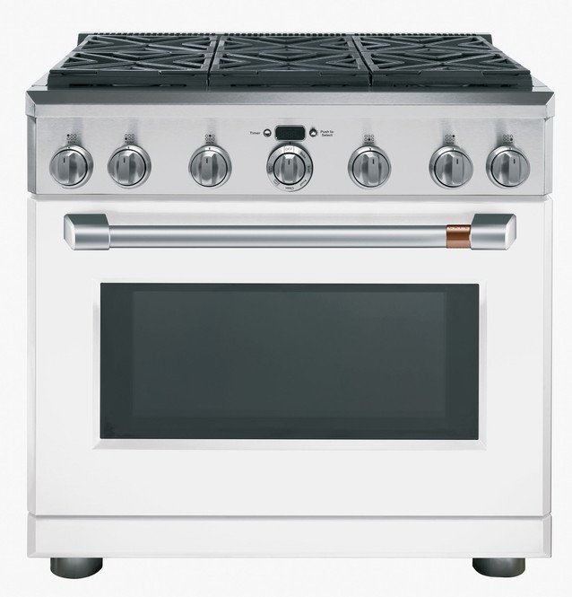 Juego de manija y perilla de acero inoxidable cepillado CAFÉ™ de 36" para cocinas Pro y Rangetop GE CAFÉ - CXPR6HKPMSS - Imagen 2