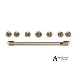 Juego de manija y perilla de bronce cepillado CAFÉ™ de 36" para cocinas Pro y Rangetop GE CAFÉ - CXPR6HKPMBZ