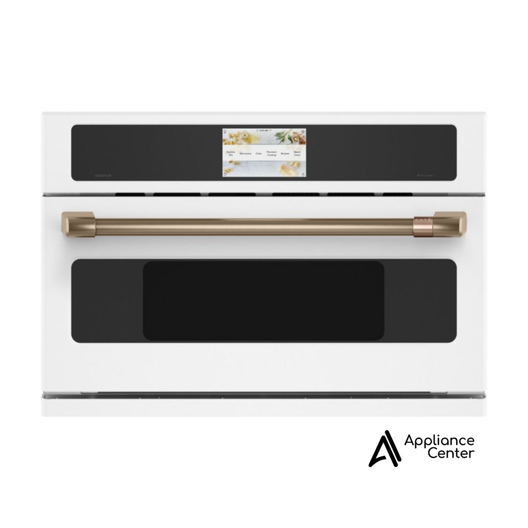 Horno inteligente cinco en uno CAFÉ™ de 30" con tecnología Advantium® de 120 V GE CAFÉ - CSB913P4NW2