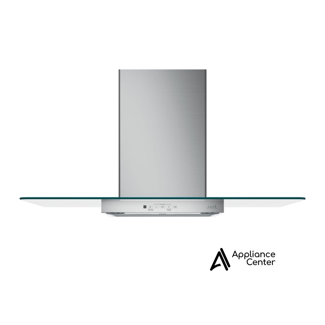 Campana extractora CAFÉ™ de 36" con dosel de vidrio para montaje en pared GE CAFÉ - CVW73612MSS
