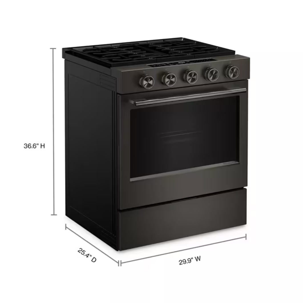 Cocina a gas inteligente deslizable de 5.0 pies cúbicos Kitchenaid - KSGS530SBE - Imagen 3