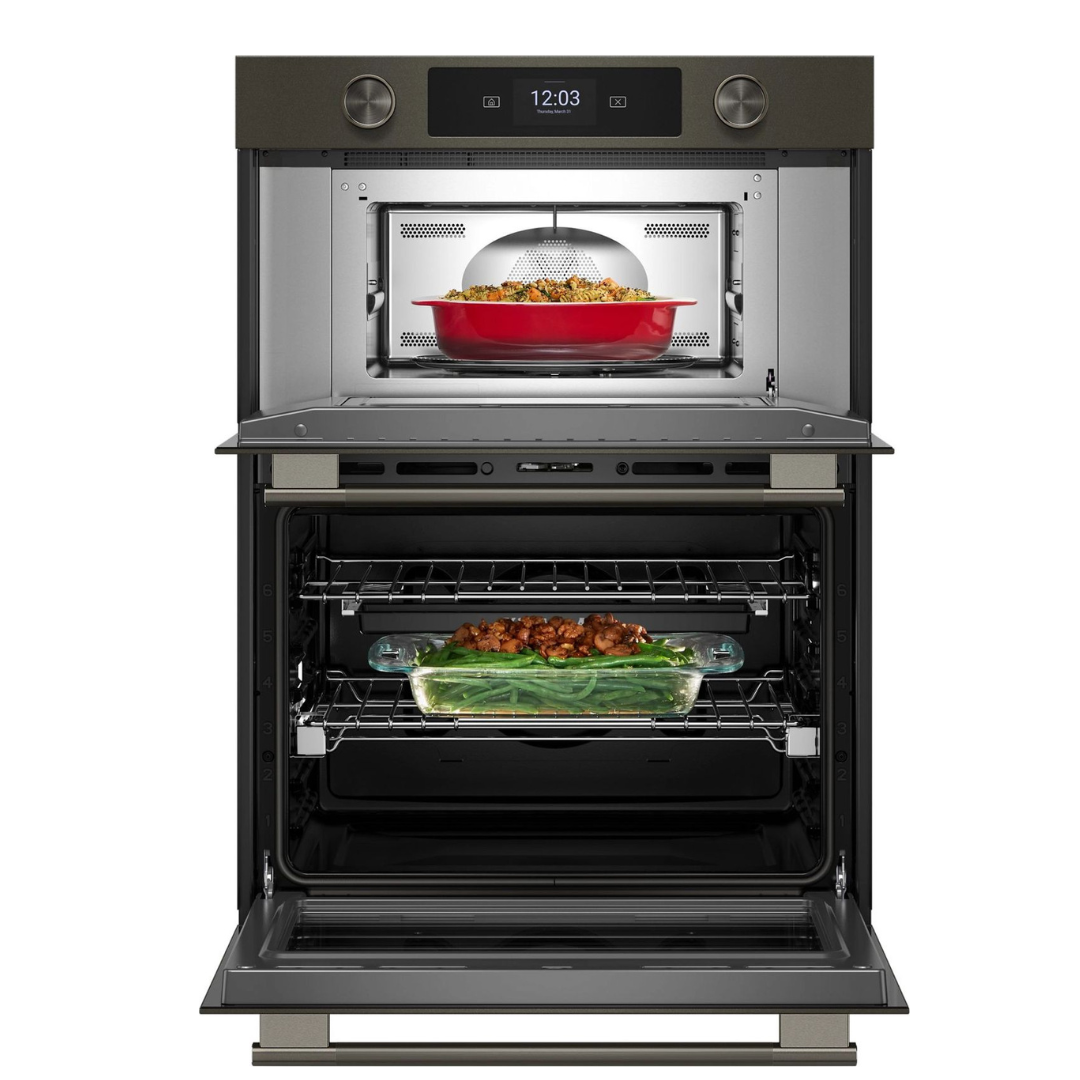 Horno de pared eléctrico inteligente de 30 pulgadas con modos de cocción asistida Mineral negro Kitchenaid - KOEC730SBE - Imagen 2