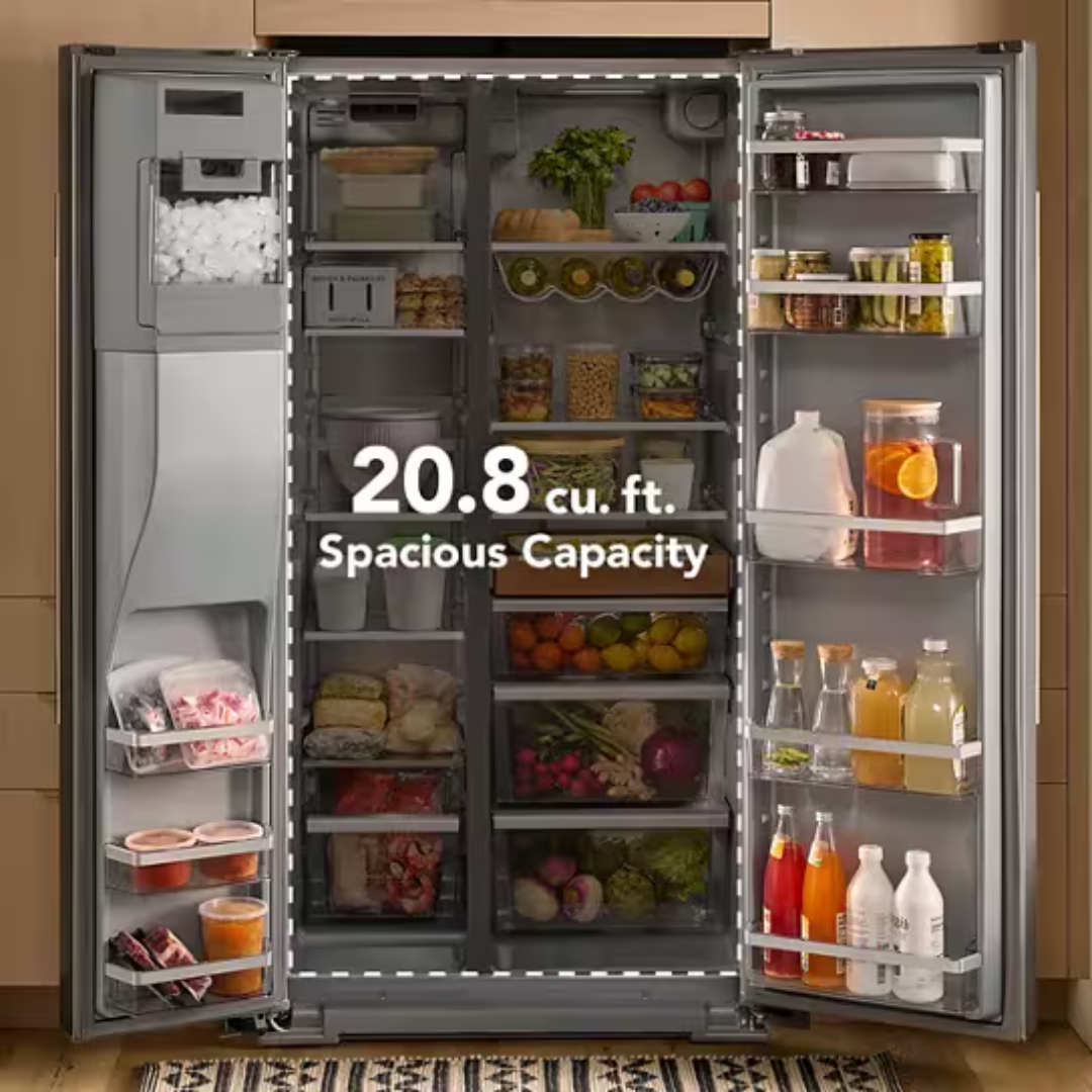 Refrigerador de dos puertas verticales de 20.8 pies cúbicos Kitchenaid - KRSC536RJP - Imagen 2