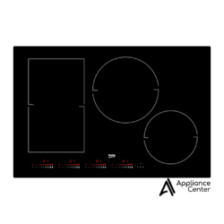 Placa de inducción empotrada de 76 cm con 4 zonas y control táctil  Beko - BCTI30410