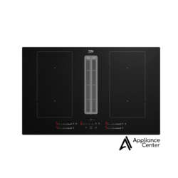 Placa de cocción con extractor integrado Beko de 80 cm de ancho, color negro - HIXI84700UP