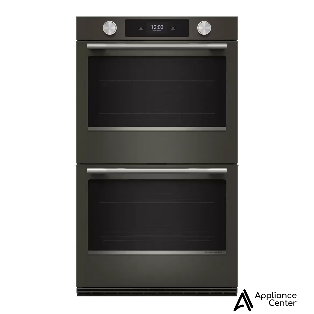 Horno eléctrico inteligente de pared doble de 30 pulgadas con modos de cocción asistida - Mineral negro Kitchenaid - KOED730SBE