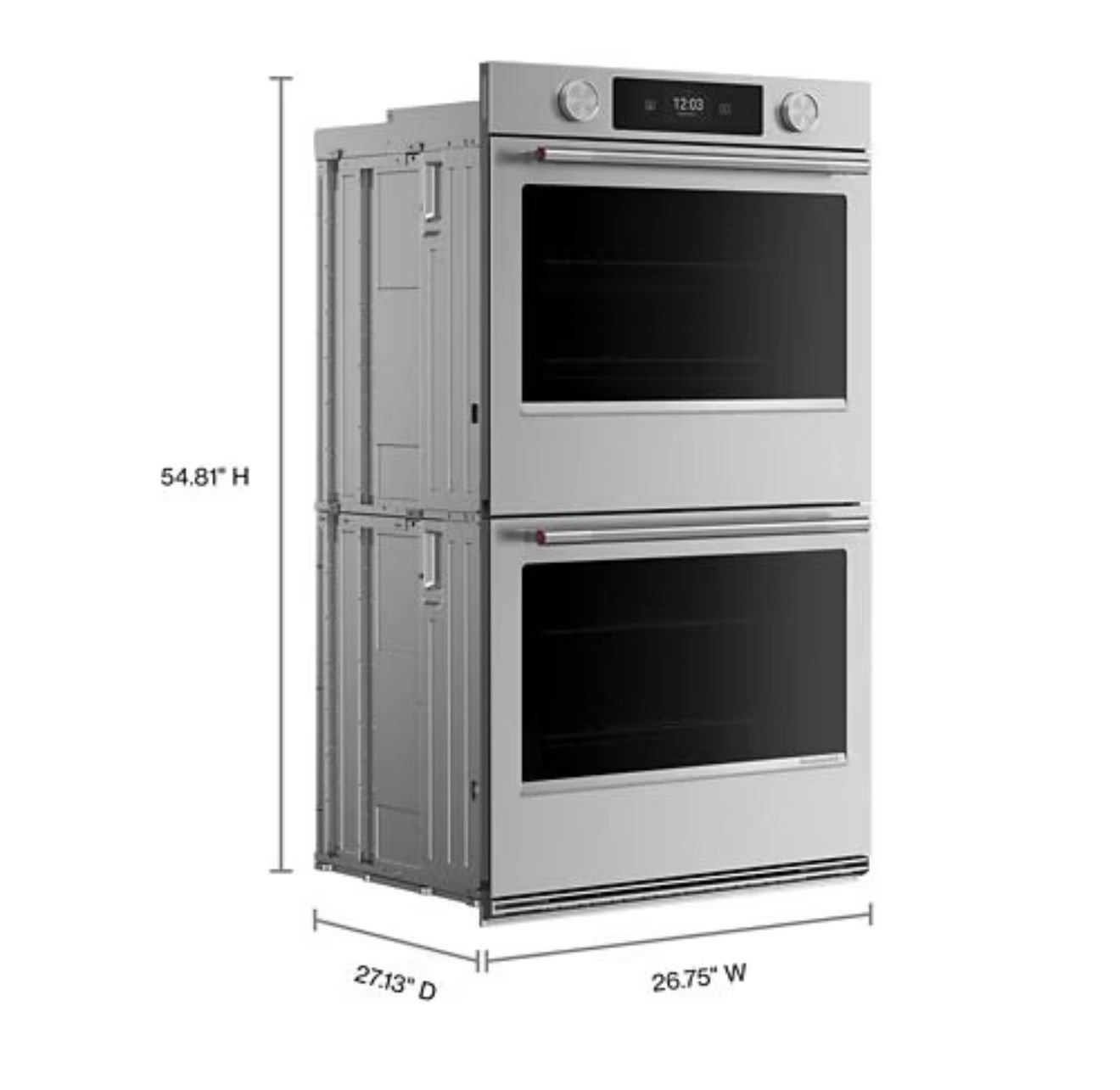 Horno eléctrico inteligente de pared doble de 27 pulgadas con modos de cocción asistida Acabado PrintShield™ Kitchenaid - KOED727SPS - Imagen 3
