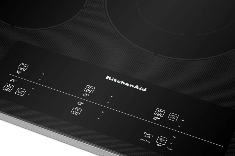 Cubierta eléctrica de 30" con 5 elementos y controles táctiles Kitchenaid - KCES950KSS - Imagen 2