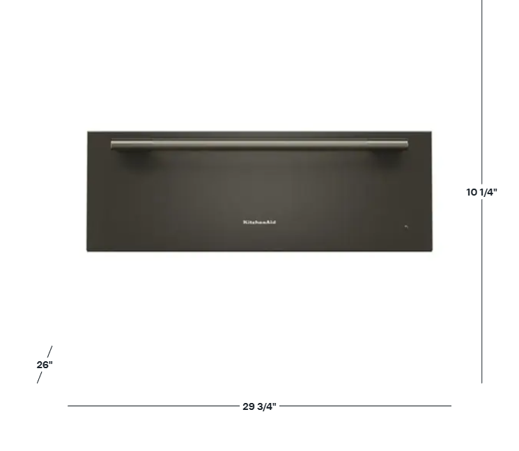 Cajón calentador de cocción lenta de 30" Mineral negro Kitchenaid - KWES730SBE - Imagen 3