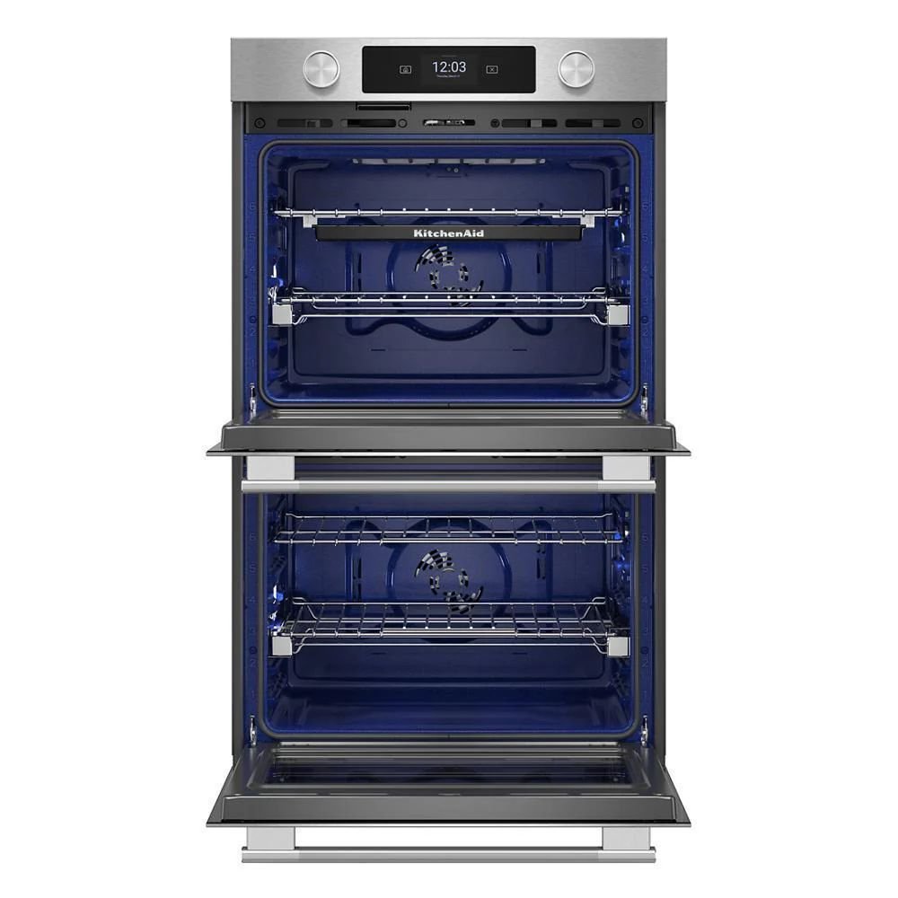 Horno eléctrico inteligente de pared doble de 27 pulgadas con modos de cocción asistida Acabado PrintShield™ Kitchenaid - KOED727SPS - Imagen 2