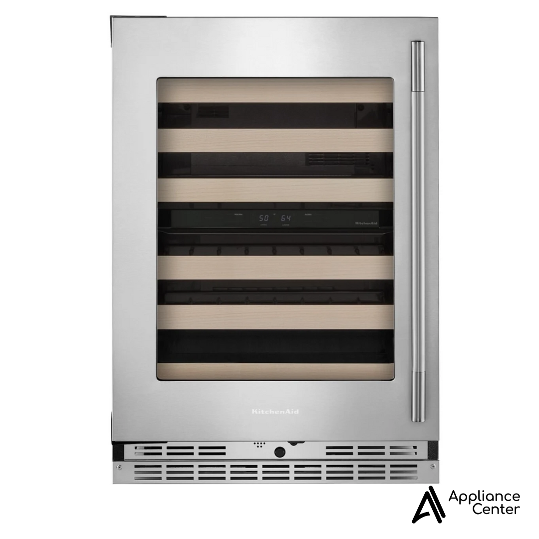 Cava de vinos de 24 pulgadas, 46 botellas Kitchenaid - KUWL524SPS