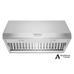 Campana extractora de pared de estilo comercial de 48'' con motor de 585 o 1170 CFM Kitchenaid - KVWC908KSS