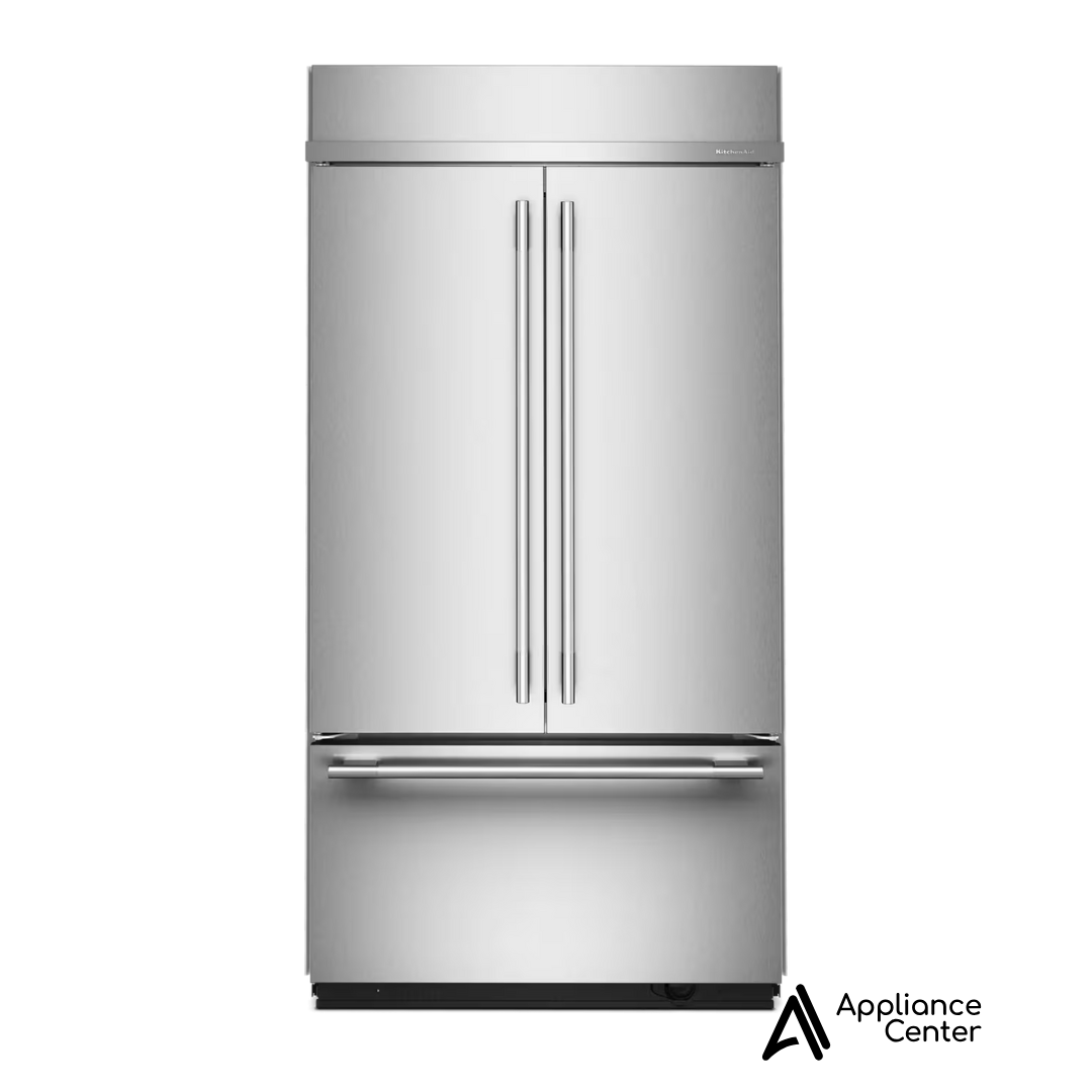 Refrigerador empotrado de 24.2 pies cúbicos y 42 pulgadas con puerta francesa Kitchenaid - KBFN542SPS