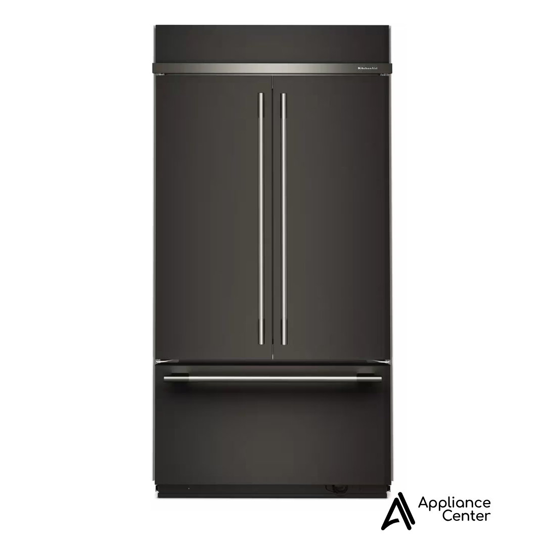 Refrigerador empotrado de 24.2 pies cúbicos puerta francesa Kitchenaid - KBFN542SBE