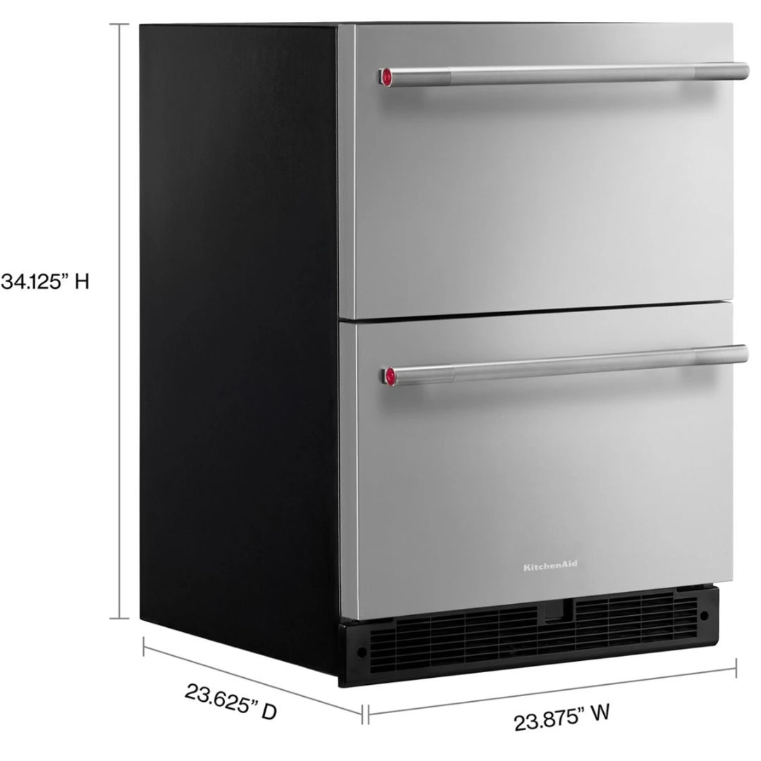 Refrigerador de 24 pulgadas con dos cajones Kitchenaid - KURT524SSB - Imagen 3